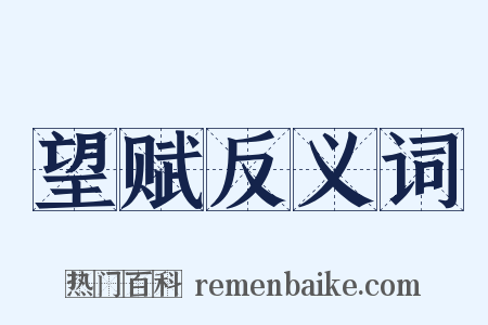 望赋反义词是什么意思的图片